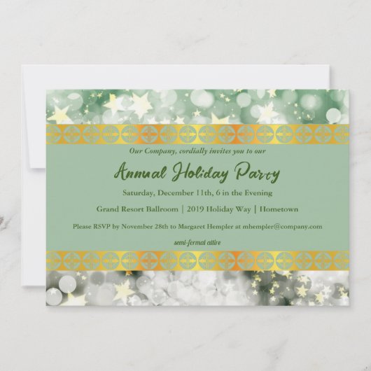 Uitnodiging voor feestdag en gouden feestdag (Voorkant)