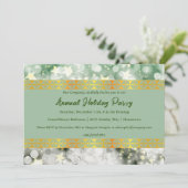 Uitnodiging voor feestdag en gouden feestdag (Staand voorkant)