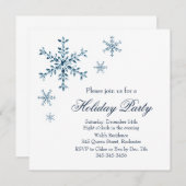 Uitnodiging voor feestdag Glamor Party (wit) (Voorkant / Achterkant)