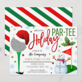 Uitnodiging voor feestdag Golf (Voorkant / Achterkant)
