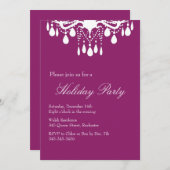 Uitnodiging voor feestdag Grote balzaal (rood) (Voorkant / Achterkant)