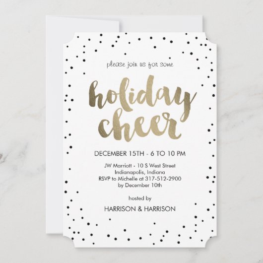 Uitnodiging voor feestdag in de kamer Bedrijfs-fee (Voorkant)