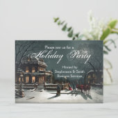 Uitnodiging voor  feestdag in Elegant Evening (Staand voorkant)