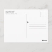 Uitnodiging voor feestdag in Roustisch kerstland (Achterkant)