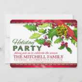 Uitnodiging voor feestdag kerstfeestvieren (Voorkant)