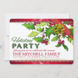 Uitnodiging voor feestdag kerstfeestvieren