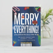 Uitnodiging voor feestdag *Merry Alles* (Staand voorkant)