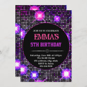 Uitnodiging voor feestdag op dansfeest (Voorkant / Achterkant)