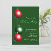 Uitnodiging voor feestdag op Evergreen (Staand voorkant)