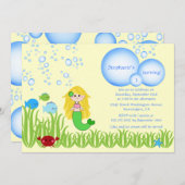 Uitnodiging voor feestdag op feestdag in Blonde me (Voorkant / Achterkant)