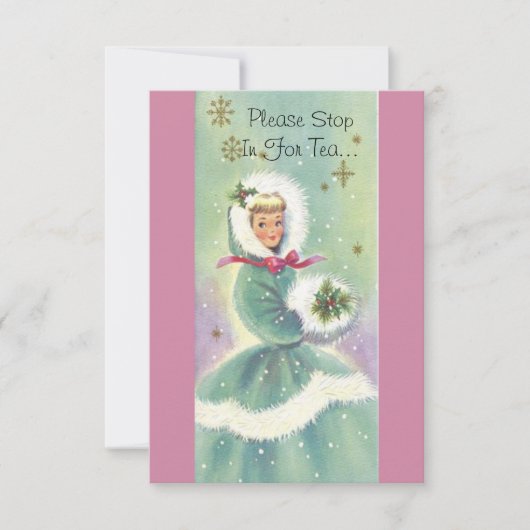 Uitnodiging voor feestdag-theaterpartij geïnspire (Voorkant)