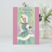 Uitnodiging voor feestdag-theaterpartij geïnspire (Staand voorkant)