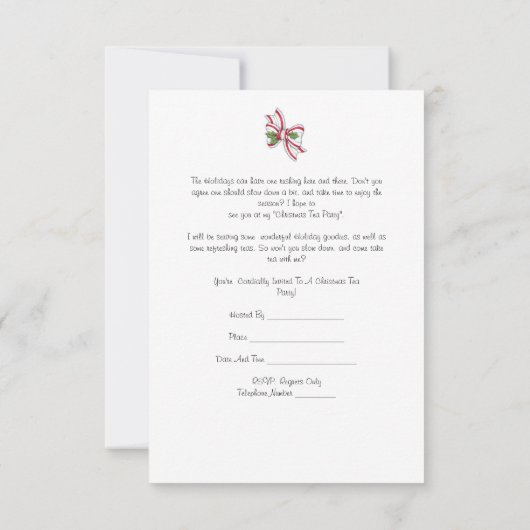 Uitnodiging voor feestdag-theaterpartij  geïnspire (Achterkant)