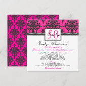 Uitnodiging voor feestdag van de Fabulous & Elegan (Voorkant / Achterkant)