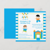 Uitnodiging voor feestdag van de feestdag van de j (Voorkant / Achterkant)