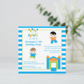 Uitnodiging voor feestdag van de feestdag van de j (Staand voorkant)