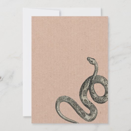 uitnodiging voor feestdag van Reptile Animas (Achterkant)