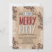 Uitnodiging voor feestdag zeer prettige feestdagen (Voorkant)