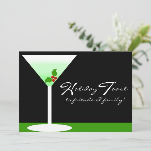 Uitnodiging voor feestdagen (Staand voorkant)