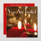 Uitnodiging voor feestdagen (Voorkant / Achterkant)