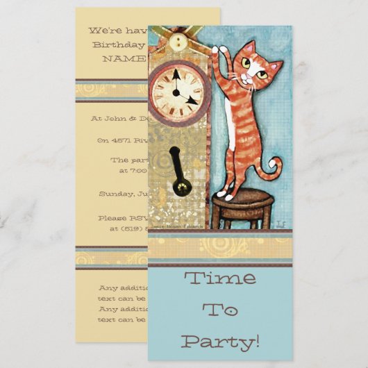 Uitnodiging voor feestdagen - Aangepast (Voorkant / Achterkant)