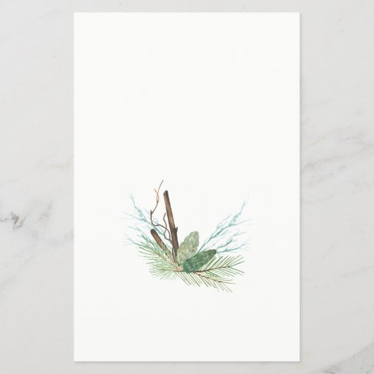 Uitnodiging voor feestdagen in de winter flyer (Achterkant)