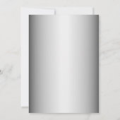 Uitnodiging voor Feestdagen met kerstgouden bloeme (Achterkant)