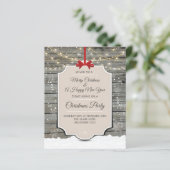 Uitnodiging voor feestdagen tijdens winterwinter (Staand voorkant)