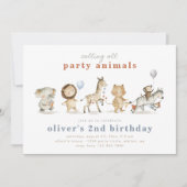 Uitnodiging voor feestdagen voor dieren | Partijdi (Voorkant)