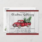 Uitnodiging voor  feestdagen voor Vrachtwagen (Voorkant / Achterkant)