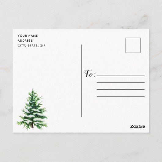 Uitnodiging voor  feestdagen voor Vrachtwagen (Achterkant)