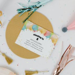 Uitnodiging voor feestelijke ballonfeest