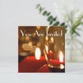 Uitnodiging voor feestelijke bijeenkomst (Staand voorkant)