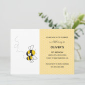 Uitnodiging voor feestelijke bijen (Staand voorkant)