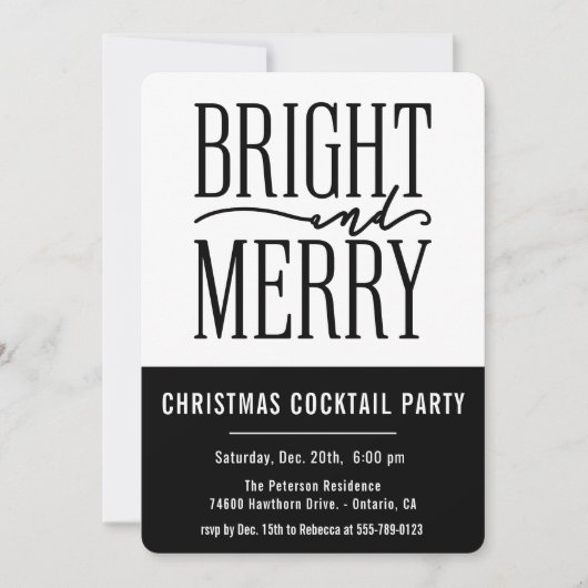 Uitnodiging voor feestelijke en feestelijke modern (Voorkant)