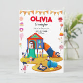 Uitnodiging voor feestelijke feestdagen binnenshui (Staand voorkant)