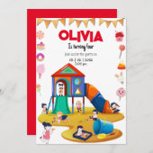 Uitnodiging voor feestelijke feestdagen binnenshui (Voorkant / Achterkant)