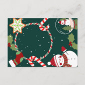 Uitnodiging voor feestelijke feestdagen informatiekaartje (Achterkant)