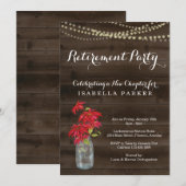 Uitnodiging voor feestelijke feestdagen met feeste (Voorkant / Achterkant)