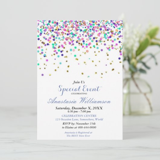 UITNODIGING VOOR FEESTELIJKE GEBEURTENISSEN (Staand voorkant)