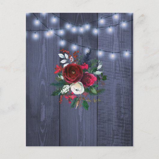 Uitnodiging voor feestelijke kerst (Achterkant)