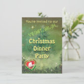 Uitnodiging voor feestelijke kerst (Staand voorkant)