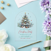Uitnodiging voor feestelijke kerstboom kerstfeest (Insitu (Huwelijk))