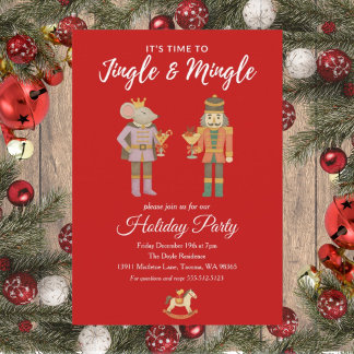 Uitnodiging voor feestelijke kerstborrel Flat Jing