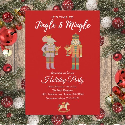 Uitnodiging voor feestelijke kerstborrel Flat Jing