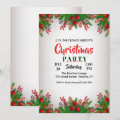 Uitnodiging voor feestelijke kerstfeest (Voorkant / Achterkant)