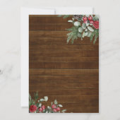 Uitnodiging voor feestelijke kerstfeestdagen (Achterkant)