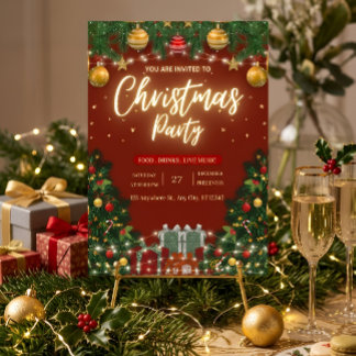 Uitnodiging voor feestelijke kerstparty