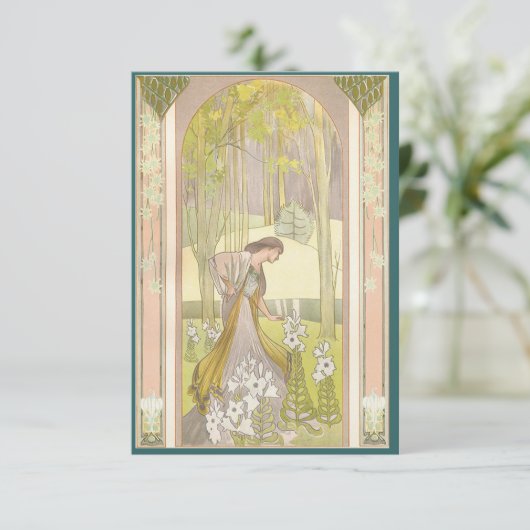  uitnodiging voor feestelijke kunst (Staand voorkant)