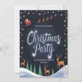 Uitnodiging voor feestelijke Sinterklaas Kerstfees (Voorkant)